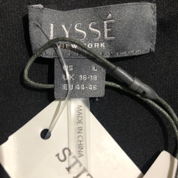 NEW LYSSE’ Charity Pencil Skirt Size Large Blue Yellow White Business Workwear - Picture 3 of 8